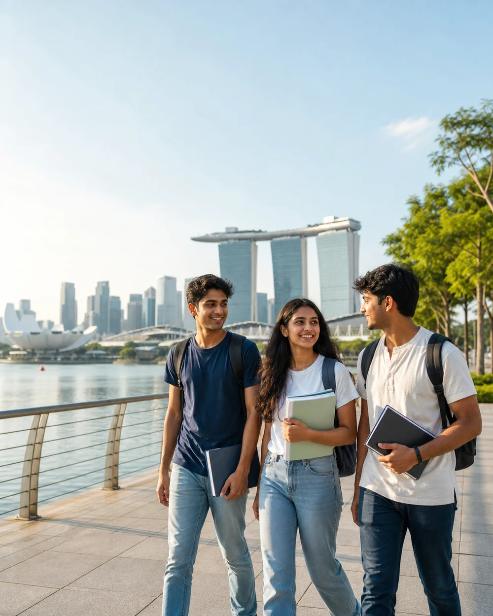 Students building their future in Singapore
